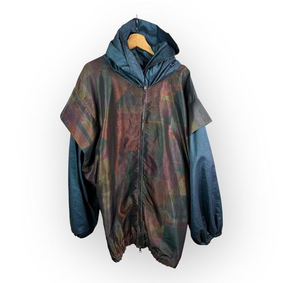 Ann Original Seattle Womens size XL Art to Wear Artsy Vintage Jacket Windbreaker - Picture 1 of 8